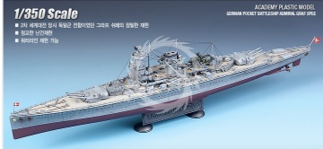 Model plastikowy German Pocket Battleship Admiral Graf Spee Academy 14103 skala 1/350