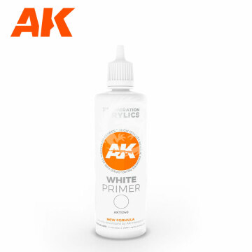 Podkład w kolorze białym - WHITE PRIMER AK-11240 AK11240 100ML
