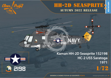 HH-2D Seasprite ADVANCED KIT Clear Prop CP72018 skala 1/72