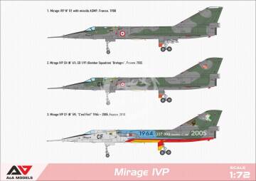 Mirage IVP with ASMP missile A&A Models 7221 skala 1/72