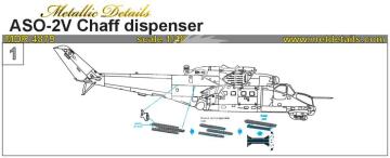 ASO-2V Chaff dispenser Metallic Details  MDR4879 skala 1/48