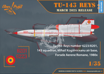 Tu-143 Reys Photo Reconnaissance - Clear Prop! CP3505 skala 1/35