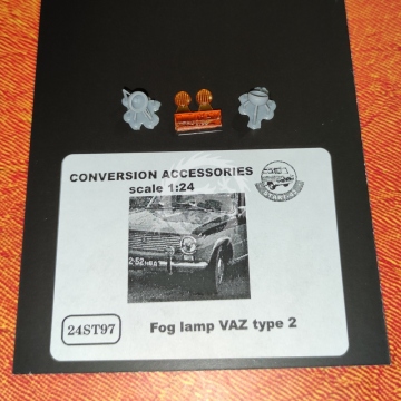 Fog lamp VAZ   type2 2pcs orange - Start43 St97o skala 1/24