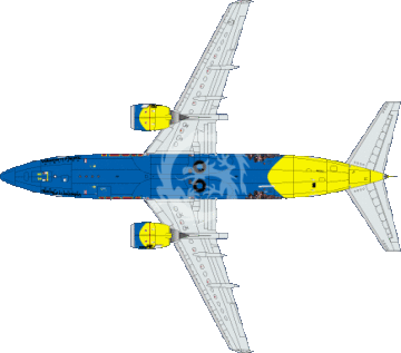 Kalkomania i blaszka do Boeing 737 Western Pacific Airlines 