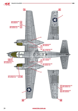 Model plastikowy Douglas A-26B Invader Pacific War Theater ICM 48285 skala 1/48