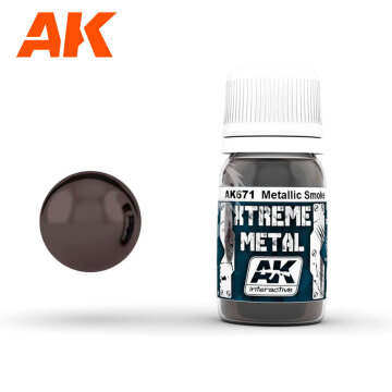 XTREME METAL -  METALICZNY DYM 30ML AK671 AK-671 AK interactive