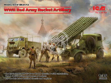 PROMOCYJNA CENA - WWII Red Army Rocket Artillery(BM-13-16MLRS Crew,RKKADrive ICM DS3512 skala 1/35