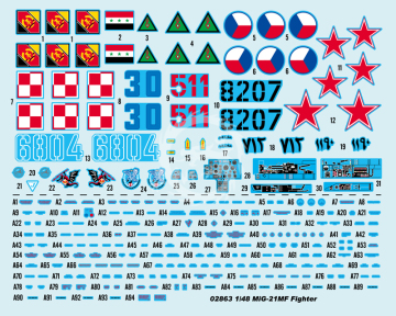 MiG-21MF Fishbed J - Trumpeter  02863 skala 1/48