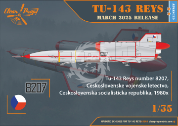 Tu-143 Reys Photo Reconnaissance - Clear Prop! CP3505 skala 1/35