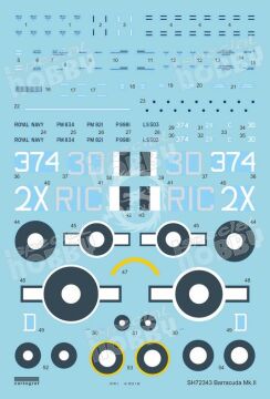  Fairey Barracuda Mk.II 'Pacific Fleet' - Special Hobby SH72343 skala 1/72