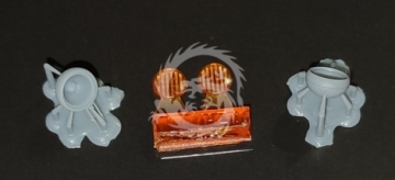 Fog lamp VAZ   type2 2pcs orange - Start43 St97o skala 1/24