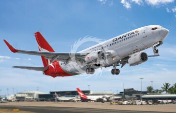 Boeing 737-800 Qantas BPK big planes kits 7218 skala 1/72