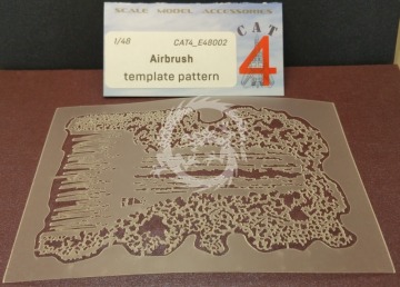 Winylowy szablon  Airbrush template pattern (soft) Cat4 E48002 bez skali