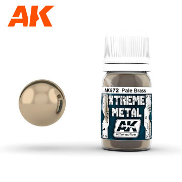 XTREME METAL - JASNY MOSIĄDZ 30ML AK672 AK-672 AK Interactive