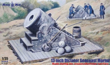 13 inch Dictator Seacoast Mortar MikroMir 35-027 skala 1/35