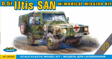 NA ZAMÓWIENIE - 0,5t Iltis SAN w/medical mission kit - ACE 35103 skala 1/35