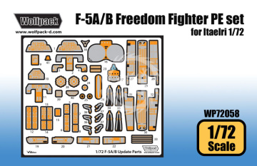 F-5A/B Freedom Fighter Update PE Set - Wolfpack WP72058 skala 1/72