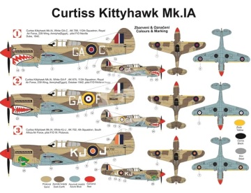 Curtiss Kittyhawk Mk.1A / Messerschmitt Bf 109F-4 - Kovozavody Prostejov KPH7207 skala 1/72 