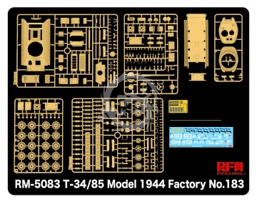 T-34/85 Model 1944 Factory No. 183 - Rye Field Model RM-5083 skala 1/35
