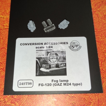 Fog lamp FG-120 (GAZ M24 type) 2pcs clear -  Start43 St98c skala 1/24