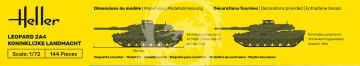  STARTER KIT Leopard 2A4 - Koninklijke Landmacht - Heller 35801 skala 1/72 
