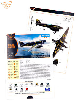 DH.88 Comet G-ACSP - Clear Prop CP72052 skala 1/72
