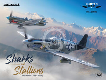 P-40 + P-51 Sharks and Stallions DUAL COMBO - Eduard 11200 skala 1/48 