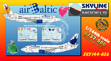 Boeing 737-500 Air Baltic Skyline Models SKY144-05b  skala 1/144