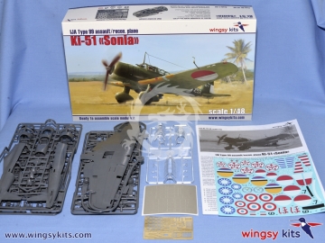 Model plastikowy IJA Type 99 Ki-51 “Sonia” at other services, WINGSY KITS D5-06, skala 1/48