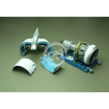 Żywiczny dodatek CFM LEAP-1A - A320 with Stand (left side) Laci LAC144034 skala 1/144