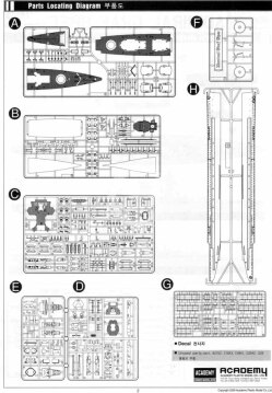 Model plastikowy German Pocket Battleship Admiral Graf Spee Academy 14103 skala 1/350