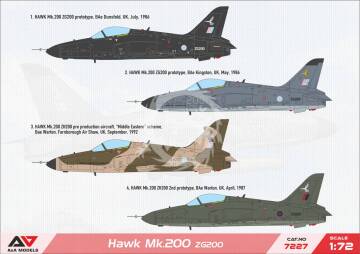 Hawk 200 light multirole fighter (reg ZG200) A&A Models 7227 skala 1/72