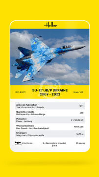Su-27 UB/P Ukraine Heller 80371 skala 1/72