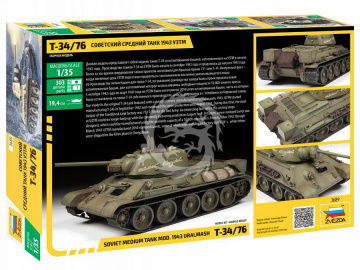 T-34/76 Soviet Medium Tank Mod. 1943 Uralmash Zvezda 3689 skala 1/35