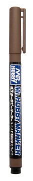 CM-103 Marker Super Fine Tip Brush Pen - Brown - Mr.Hobby CM103