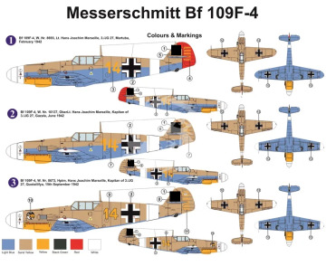 Curtiss Kittyhawk Mk.1A / Messerschmitt Bf 109F-4 - Kovozavody Prostejov KPH7207 skala 1/72 