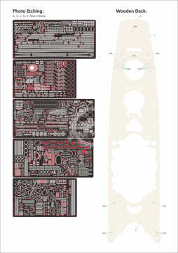  IJN Battleship SUPER YAMATO KII-Deluxe Kit - Very fire VRF350908-DLX skala 1/350