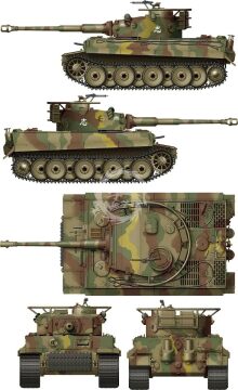 Imperial Japanese Army Tiger I w/ Resin commander figure - Border Model BT-023 skala 1/35