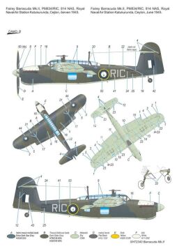  Fairey Barracuda Mk.II 'Pacific Fleet' - Special Hobby SH72343 skala 1/72