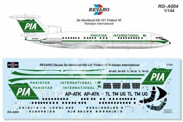 Revaro RG-А004 De Havilland HS-121 Trident 1E lini Pakistan International Airlines