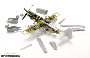 P-51D Mustang Zoukei-Mura SWS04 skala 1:32  Nowy model do samodzielnego posklejania i pomalowania, nie zawiera kleju ani farb.