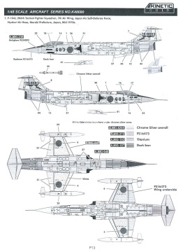 Model plastikowy F-104J Starfighter J.A.S.D.F Kinetic K48080 skala 1/48