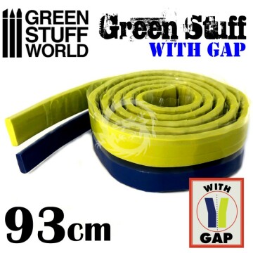 Dwuskładnikowa szpachlówka epoksydowa -Green Stuff Kneadatite with GAP 36.5 (93cm) Green Stuff World 9861 