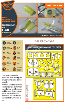 Maska- F-4G/E Phantom II painting mask on 