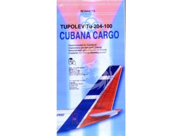 Decals Tu-204-100 CUBANA Cargo BOA 44113 skala 1/144