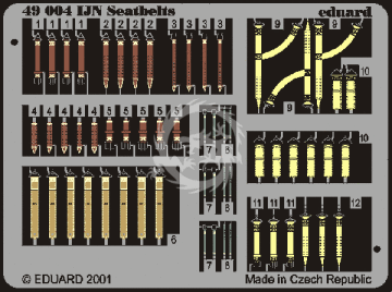 Seatbelts IJN Eduard 49004 skala 1/48