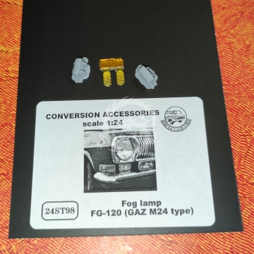 Fog lamp FG-120 (GAZ M24 type) 2pcs orange - Start43 St98o skala 1/24