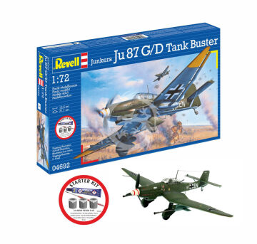 PRZEDSPRZEDAZ - Starter Kit Junkers Ju87 G/D Tank Buster - Revell 74692 skala 1/72