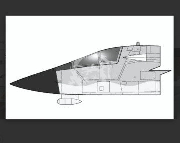  F-111B Nose section  prototypes  151970-74 (for Hasegawa) - Cat4 R72018 skala 1/72