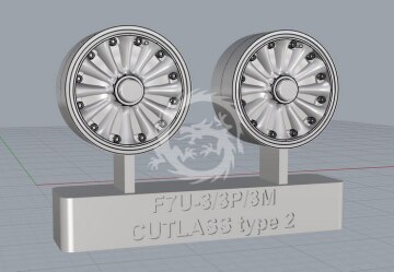 F7U-3/3M/3P Cutlass  wheels  type2 - Cat4 R32015 skala 1/32